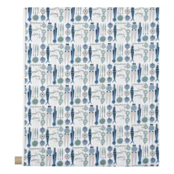 Tissu Picknick, Bleu-beige