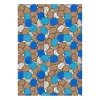 Tissu Päppel, Vert-bleu