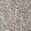 Tissu Ramas, gris-orange