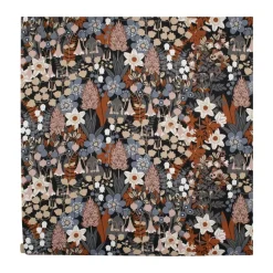 Tissu Skogen, Bleu-marron