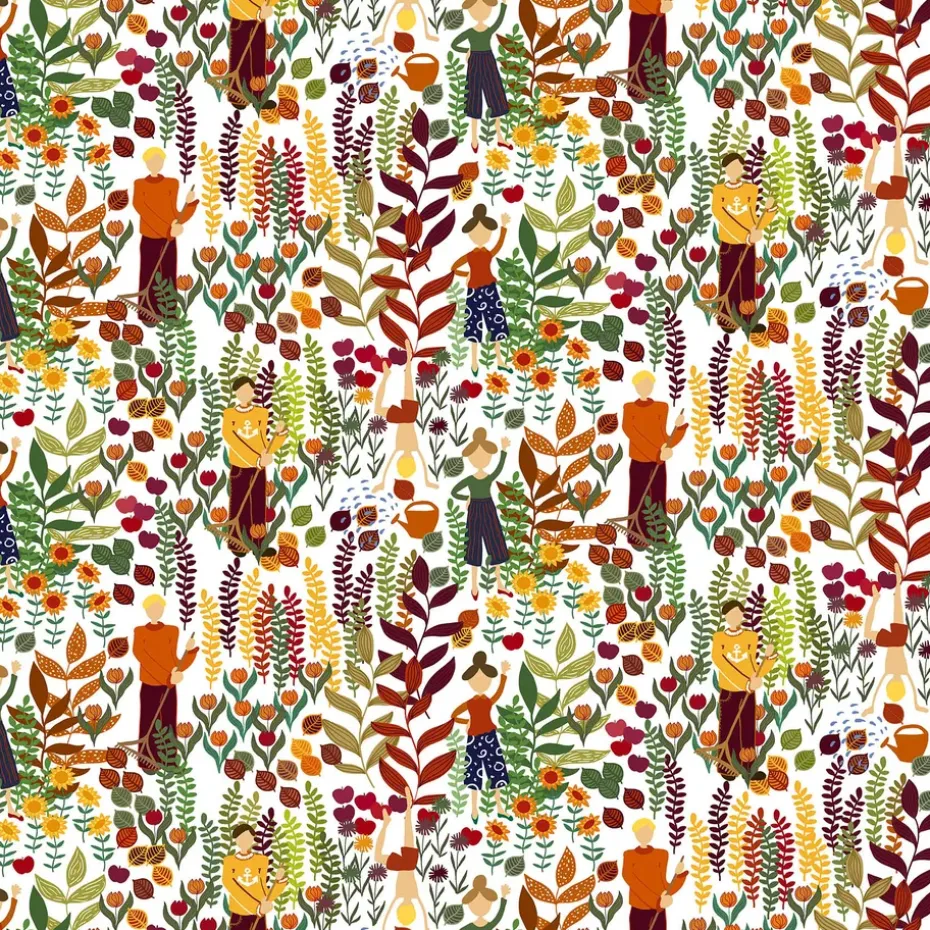 Tissu Trädgård, Rouille
