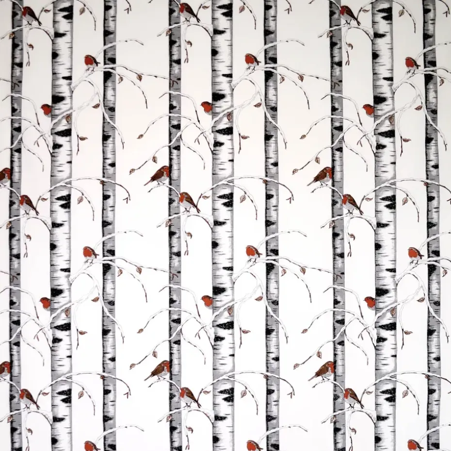 Tissu Vinterdungen, blanc