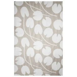 Tissu Water lilies, Sable-blanc