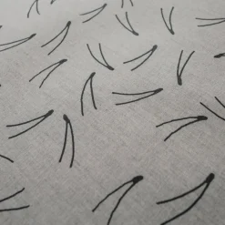 Toile cirée Barr, Noir-Nature