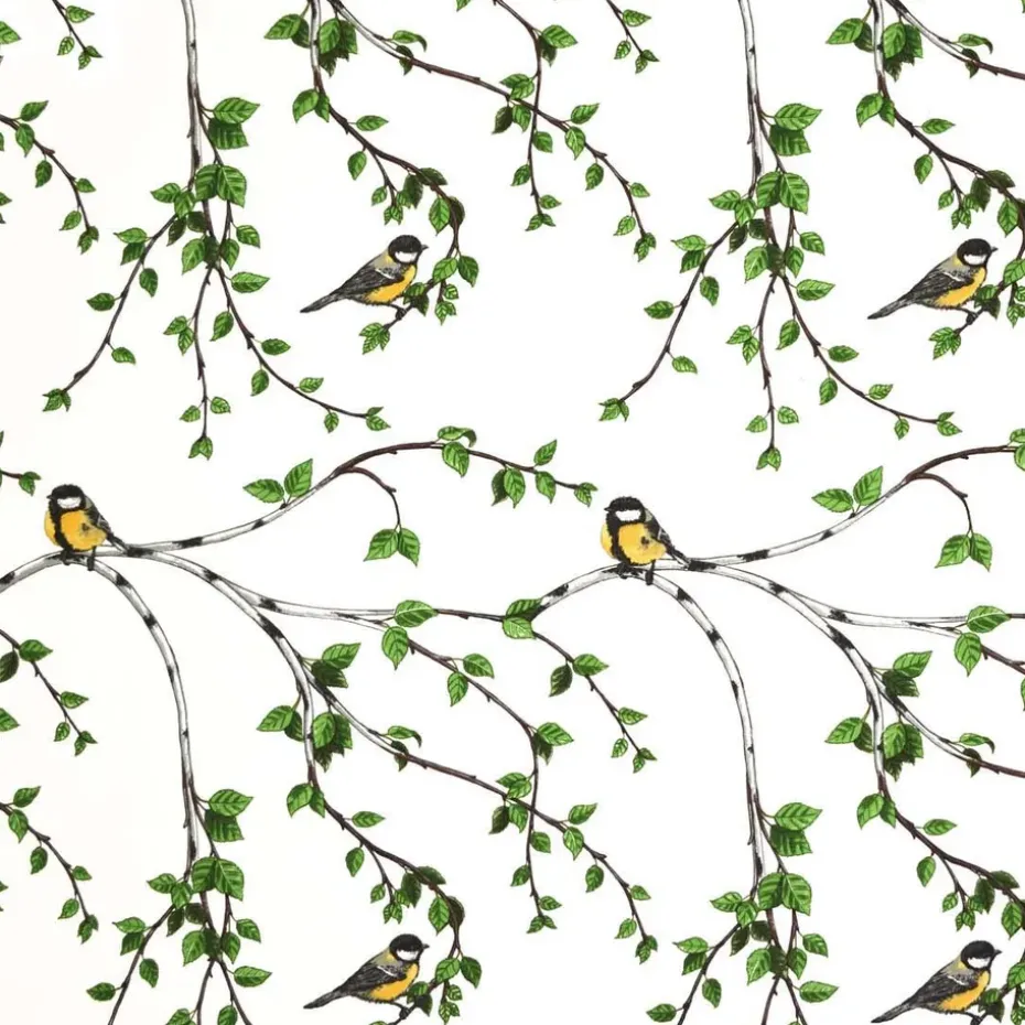 Toile cirée Gläntan, blanc-vert