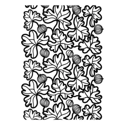 Toile cirée Krusbär, Noir-blanc