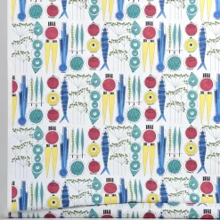 Toile cirée Pique-nique, blanc-multicolore