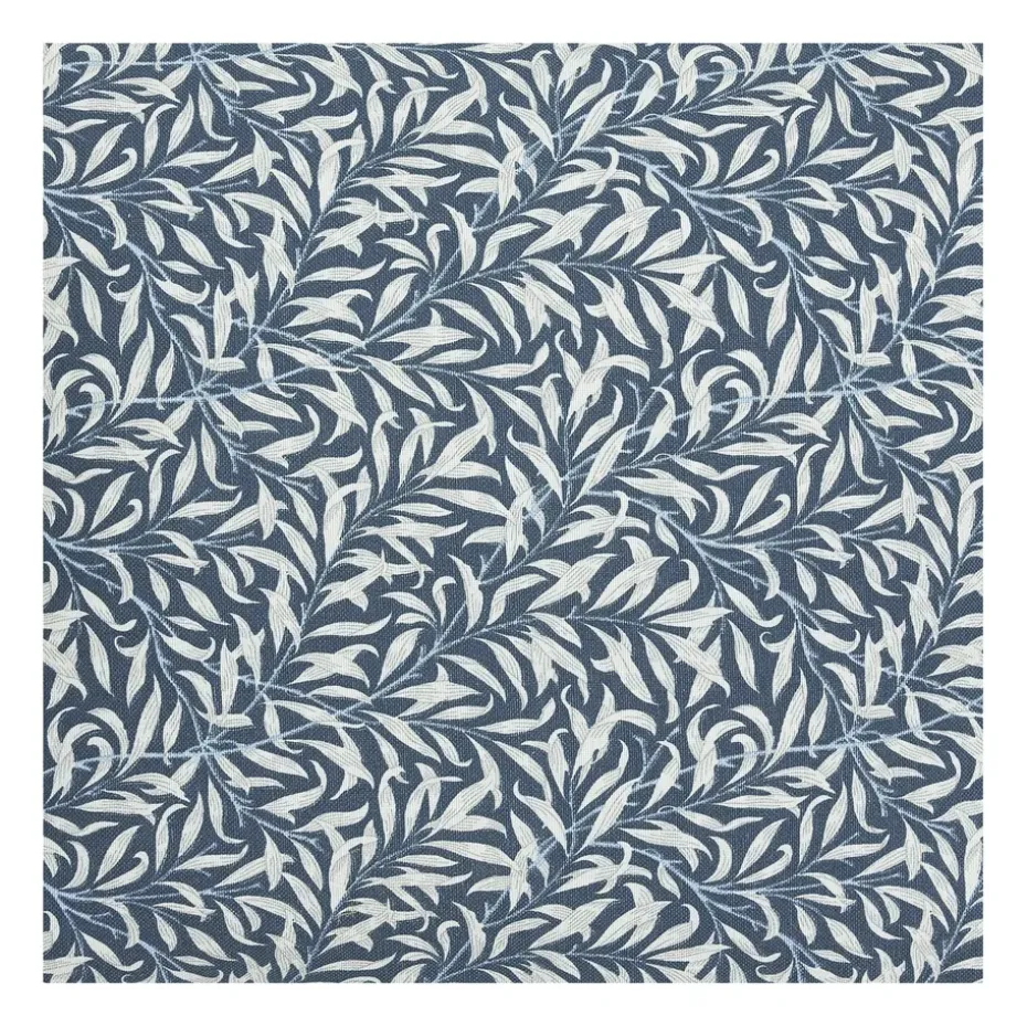 Toile cirée Ramas, Bleu foncé-blanc