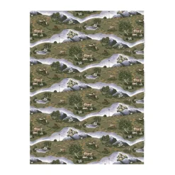 Toile cirée Renvandring, Vert foncé