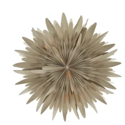 Étoile de l'avent beige à pois Luna, 80 cm