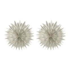 Étoile de l'avent blanche à pois Luna, Ø80 cm
