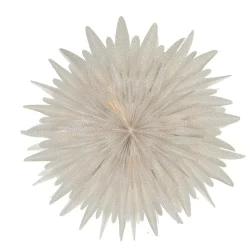 Étoile de l'avent blanche à pois Luna, Ø80 cm