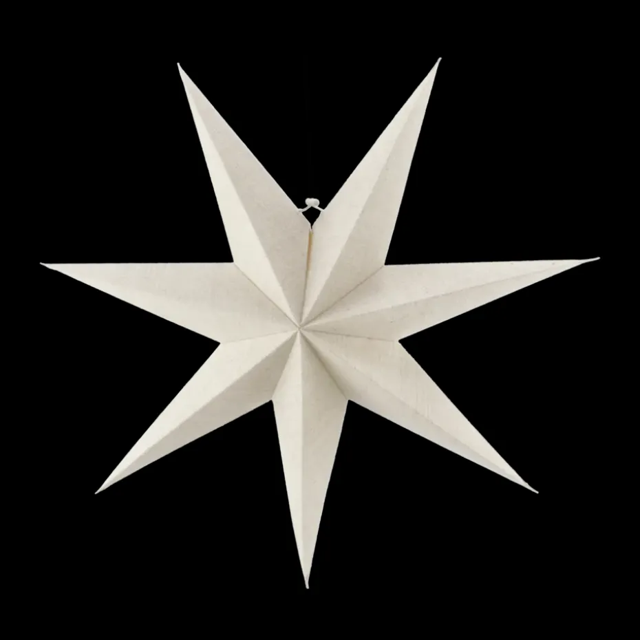 Étoile de l'avent blanche Bare, 80 cm