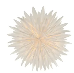 Étoile de l'avent blanche Luna, 80 cm