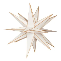 Étoile de L'Avent Sputnik Ø60 cm, Blanc-doré