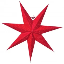 Étoile de Noël Aino slim rouge, 60 cm