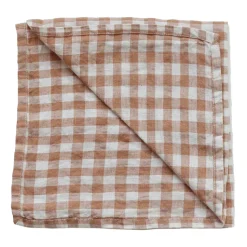 Torchon de cuisine à carreaux Gingham 70x50 cm, Biscuit