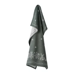 Torchon de cuisine Julemorgen 50x70 cm, Blanc-vert