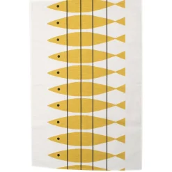 Torchon Hareng, ocre (jaune)