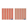 Torchon Stripes 33x33 cm lot de 2, Latte