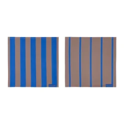 Torchon Stripes 33x33 cm lot de 2, Blush