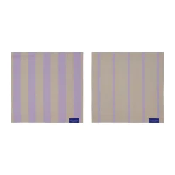 Torchon Stripes 33x33 cm lot de 2, Sand