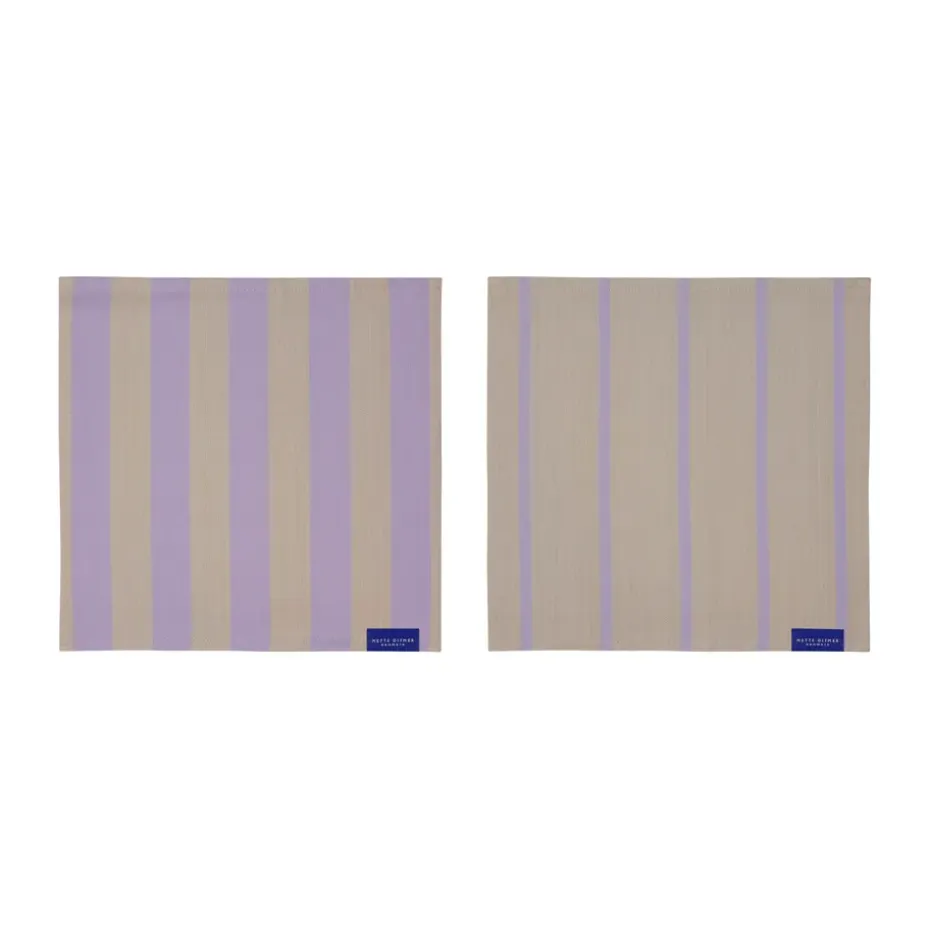 Torchon Stripes 33x33 cm lot de 2, Sand