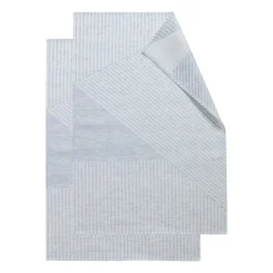 Torchon Stripes 47x70 cm Lot de 2, Bleu-blanc