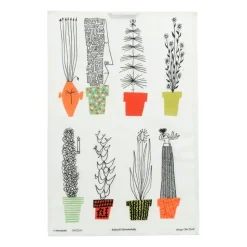 Torchon étagère à fleurs italienne 47x70 cm, Multi