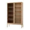 Trace SC88 Vitrine 120x192x40 cm, Natural natural oak