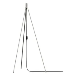 Trépied pour lampadaire Tripod, Acier brossé