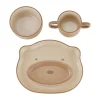 Vaisselle enfant Staub 4 pièces, Marron