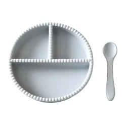 Vaisselle pour enfants Little Bubble, 2 pièces, Glacier grey