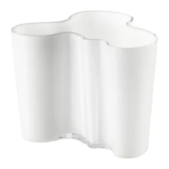Vase Alvar Aalto blanc opale, 120 mm