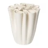 Vase Dedali 18 cm, Off-white