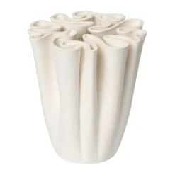 Vase Dedali 18 cm, Off-white
