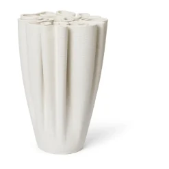 Vase Dedali 25 cm, Off-white