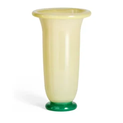 Vase Empire, Large Sand-lemon rim-green base