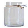 Vase en verre Ernst Hauteur 22,5 cm Ø 12,5 cm, transparent