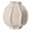 Vase Ernst à rayures bosselées, H18 cm Ø18 cm