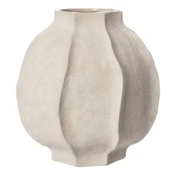 Vase Ernst à rayures bosselées, H24 cm Ø24 cm