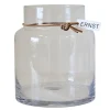 Vase Ernst Verre H18 cm Ø 12,5 cm, Transparent