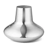 Vase Henning Koppel acier inoxydable, Medium, 18,5 cm