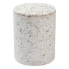 Vase Humdakin Terrazzo avec couvercle Ø13 cm, Rouge/Beige