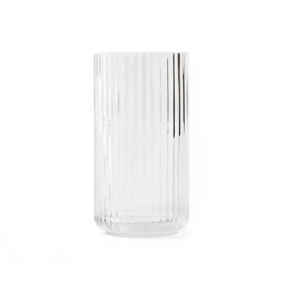 Vase Lyngby verre transparent, 20 cm