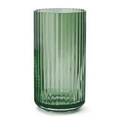 Vase Lyngby Verre vert, 20 cm