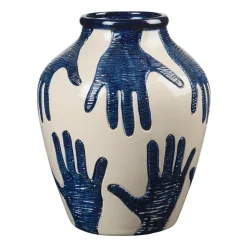 Vase Mime 40 cm, Intense blue-rainy day