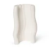 Vase Moire 19x30 cm, Blanc cassé