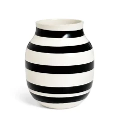Vase Omaggio moyen, noir