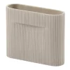 Vase Ridge 16,5 cm, Beige